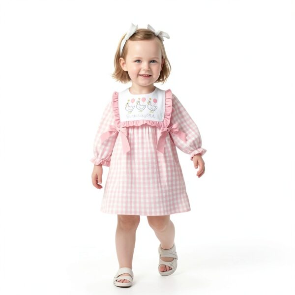 Baby Girl Birthday Dress Goose Outfit Polyester Cute Design-2