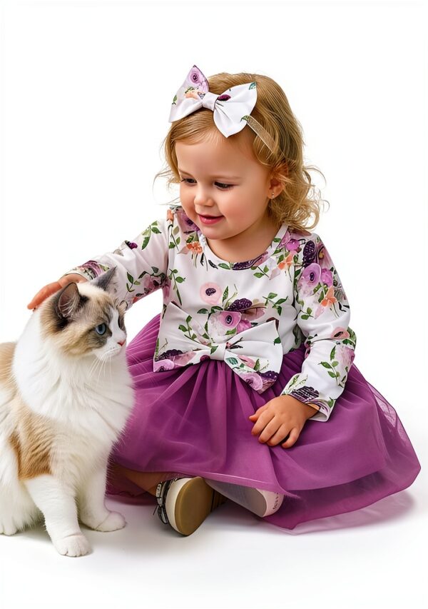 Baby Girl Tulle Dress Cotton Blend Tutu Skirt Playwear-2