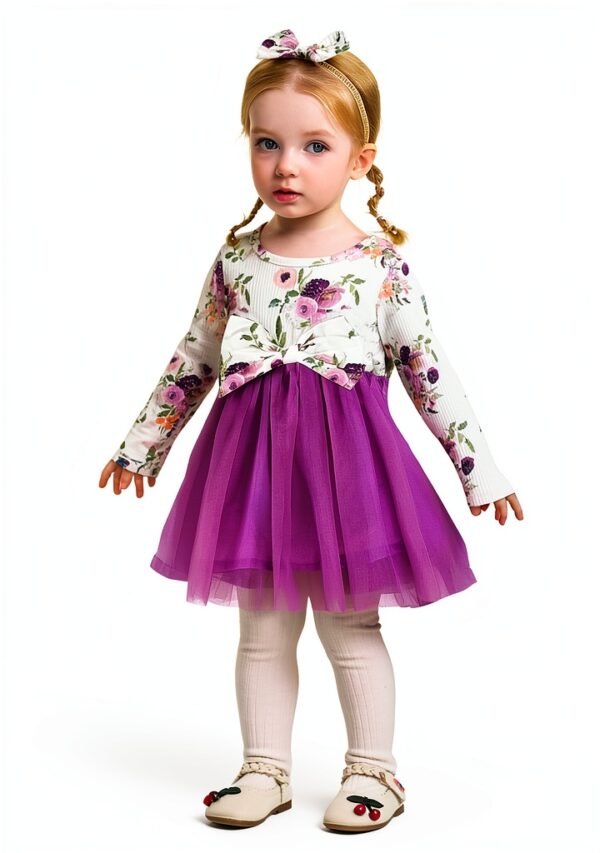 Baby Girl Tulle Dress Cotton Blend Tutu Skirt Playwear-1