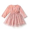 Velvet Snowflake One Birthday Dress Baby Girl Winter Outfit-2