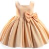 IADOER Baby Girls Flower Tutu Dress Soft Satin Elegant-1