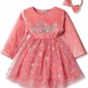 Velvet Snowflake One Birthday Dress Baby Girl Winter Outfit-0