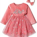 Velvet Snowflake One Birthday Dress Baby Girl Winter Outfit-0