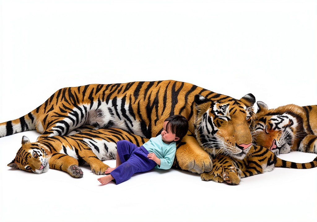 Children reading the sleep book at bedtime